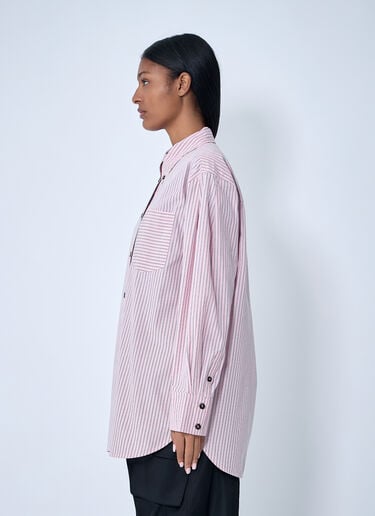 GANNI Stripe Shirt Pink gan0263010