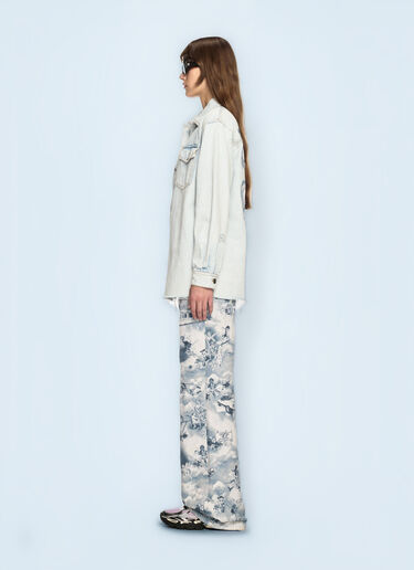 Off-White Fresco Arrow Denim Shirt Jacket Blue ofw0260063