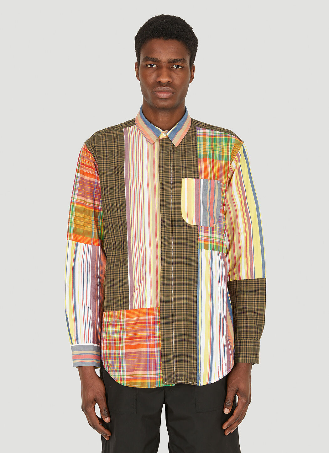 Comme des store garcons patchwork shirt
