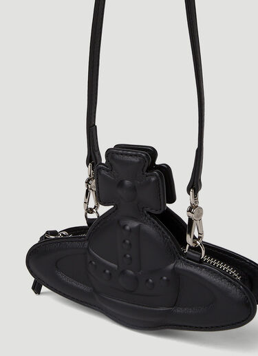 Vivienne Westwood Injected Orb Nano Shoulder Bag Black vvw0249042