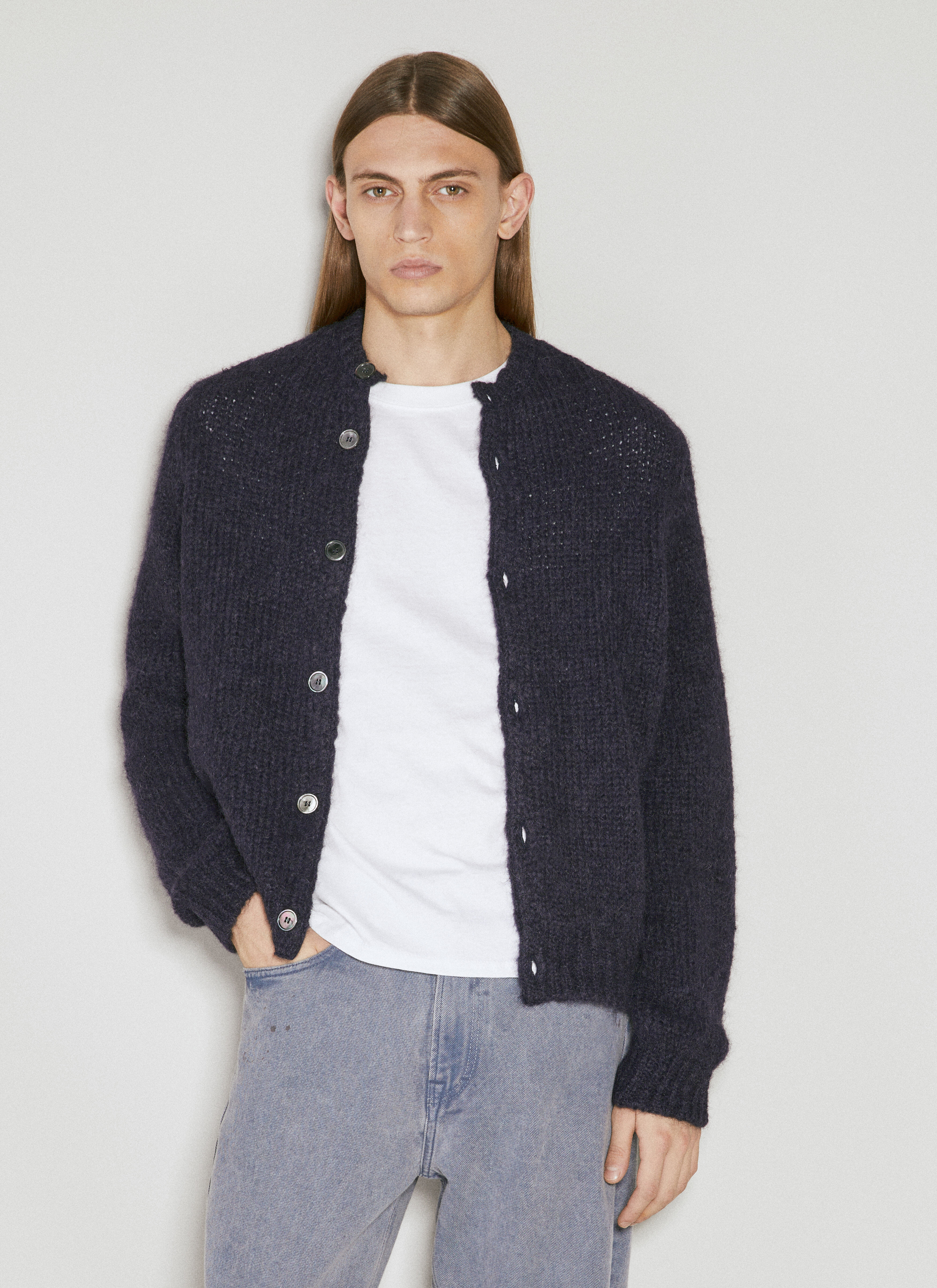 Rick Owens Opa Cardigan Grey ric0155017