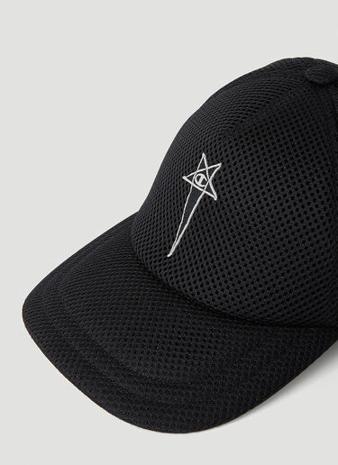 Mesh Baseball Cap Rick Owens x Champion Mesh Baseball Cap Black roc0353003