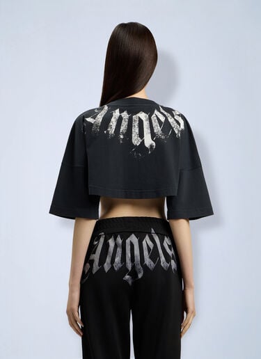 Palm Angels Big Neck Logo Mini T-Shirt Black pma0264177