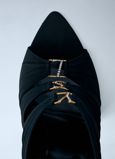 Saint Laurent Emilie Mules Sandals Black sla0263041