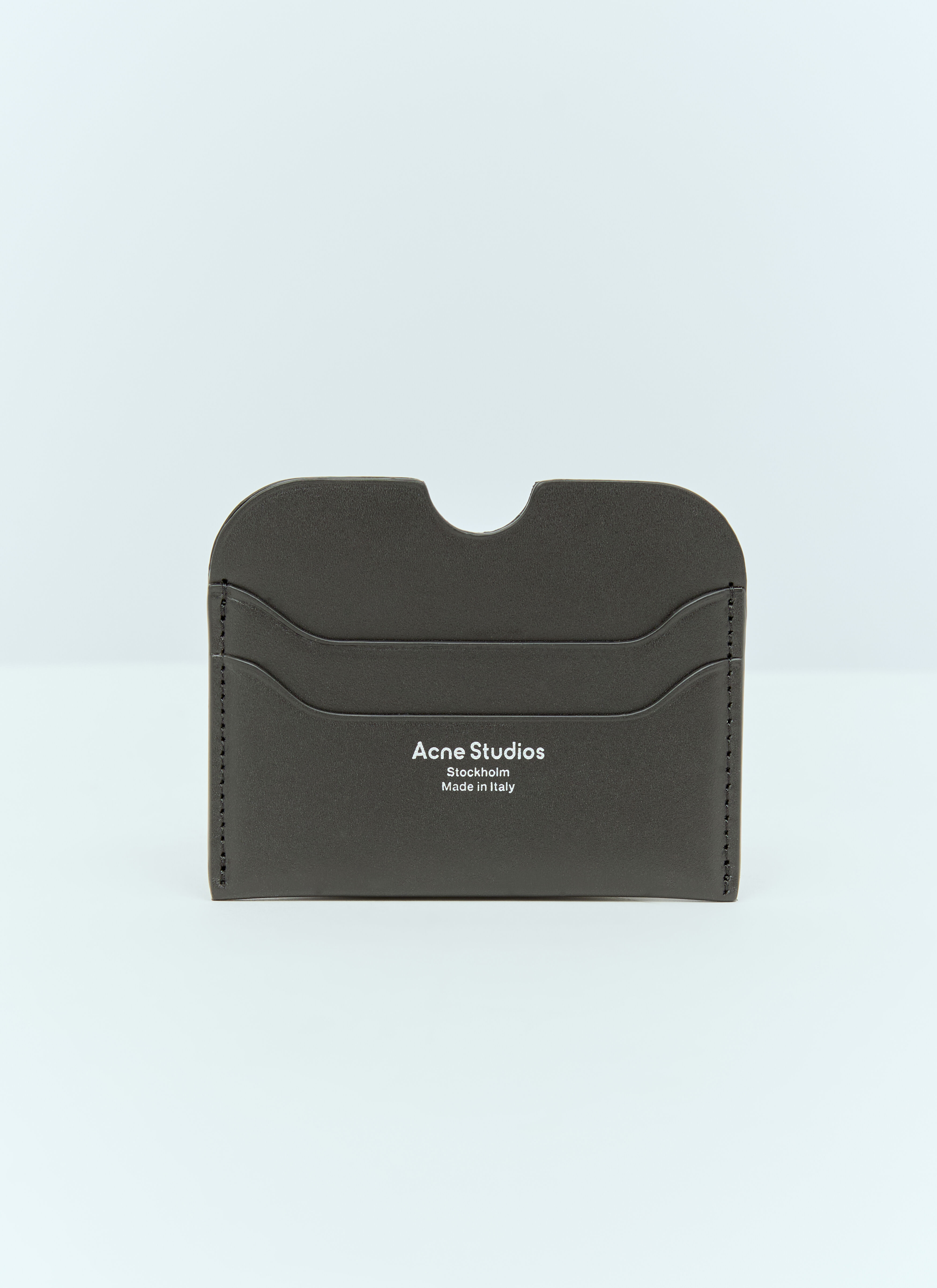 Acne Studios Leather Cardholder Black acn0255006