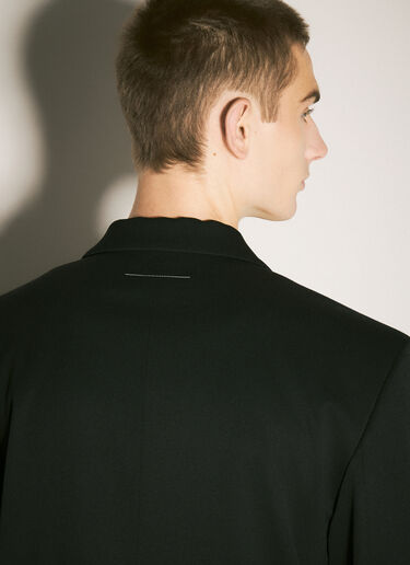 MM6 Maison Margiela Inside-Out Single-Breasted Blazer Black mmm0157003