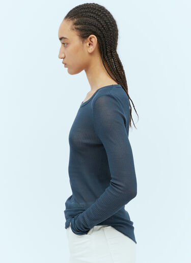 Lemaire Seamless Long Sleeve Top Blue lem0254009