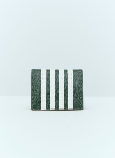 4バー 二つ折りカードホルダー Thom Browne 4バー 二つ折りカードホルダー グリーン thb0154012