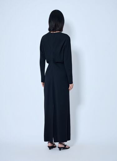LN-CC® - Toteme: Long-Sleeve Slouch Waist Dress - Black Toteme Long-Sleeve Slouch Waist Dress Black tot0265067