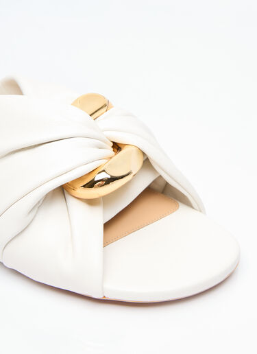 JW Anderson Corner Leather Flats White jwa0255003