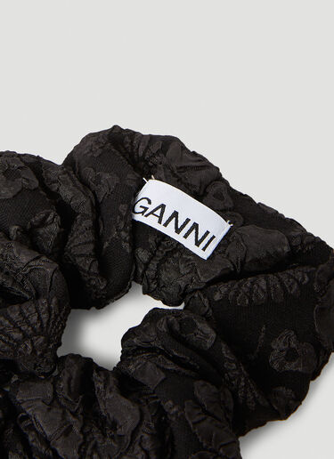 GANNI Jacquard Scrunchie Black gan0253067