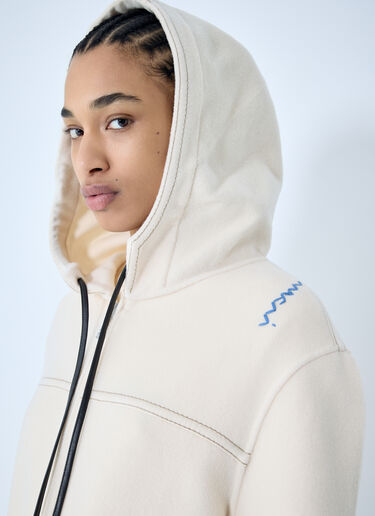 Marni Wool-And-Cashmere Hooded Jacket Beige mni0259006