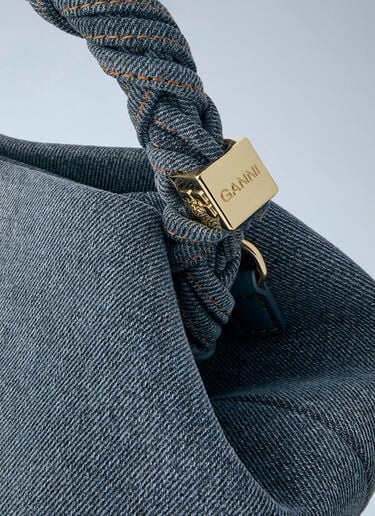 GANNI Bou Small Denim Handbag Blue gan0263045