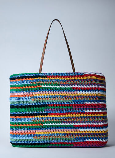 Miu Miu Crochet Tote Bag Blue miu0260021