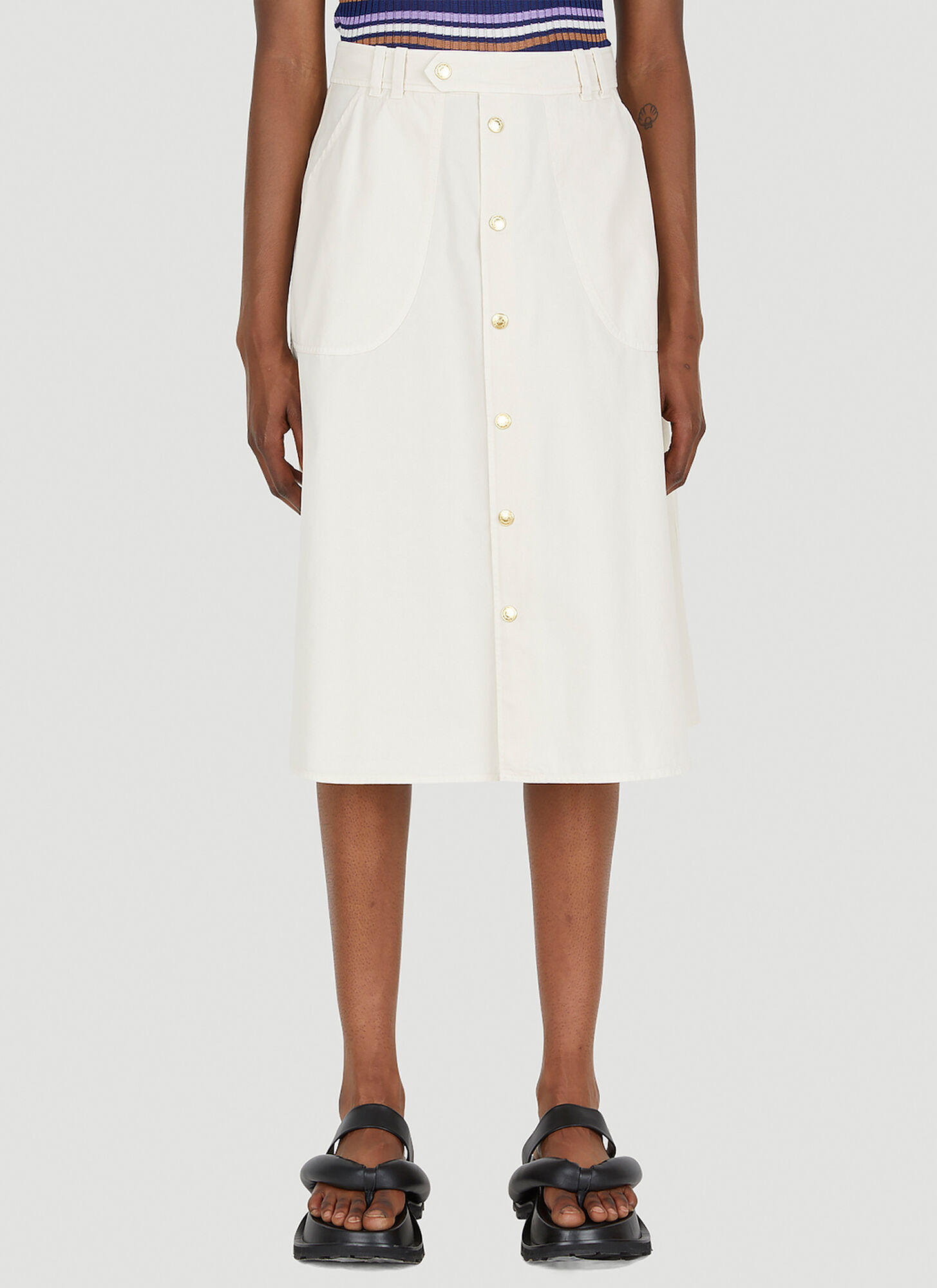 Shop Apc Jamie Skirt In White