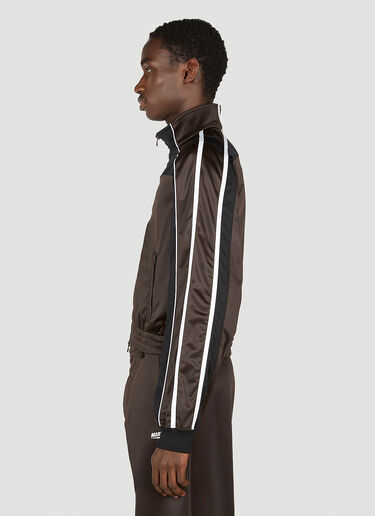 Martine Rose Shrunken Track Jacket Brown mtr0352005