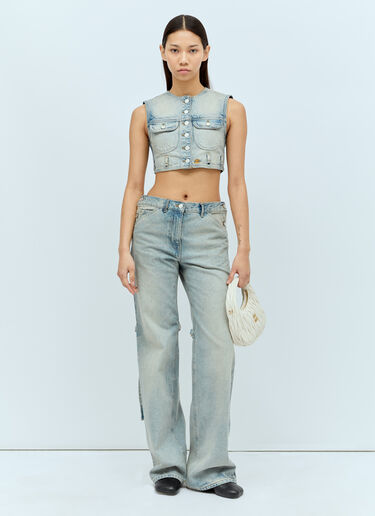 Courrèges Sailor 宽松牛仔裤  蓝色 cou0255010
