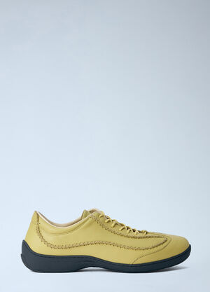Kiko Kostadinov Sargo Leather Sneakers Yellow kko0164015