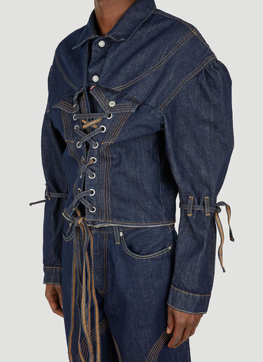 x Levi's Corset Zip Off Trucker Denim Jacket Levi's x No Sesso x Levi's Corset Zip Off Trucker Denim Jacket Blue lvn0349003