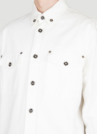 Versace Denim Overshirt White ver0155008