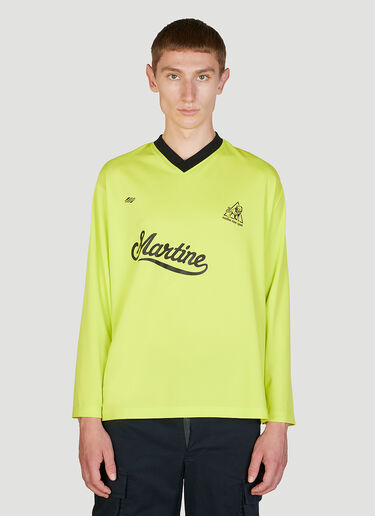 Martine Rose Long Sleeve Football Top Yellow mtr0152004