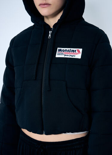 8 Moncler Palm Angels Quilted Zip-Up Cardigan Black mpa0259005
