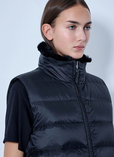LN-CC® - Max Mara: Padded Vest with High Collar - Black Max Mara Padded Vest with High Collar Black max0266150