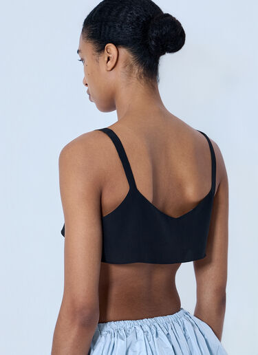 Prada Structured Bralette Top Black pra0264021