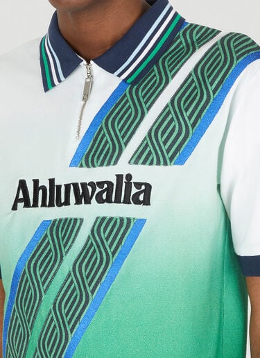 Ahluwalia Short Sleeve Football Polo Green ahl0148001