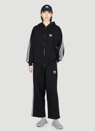 Balenciaga x adidas Logo Zip Hooded Sweatshirt Black axb0251012