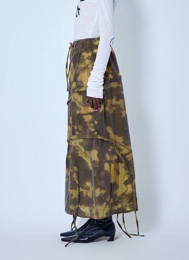 LUEDER Vortex Ruched Skirt Khaki ldr0266003