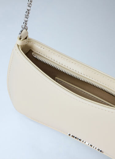 LN-CC® - Jacquemus: Le Petit Bisou Chaîne Shoulder Bag - Beige Jacquemus Le Petit Bisou Chaîne Shoulder Bag Beige jac0266063