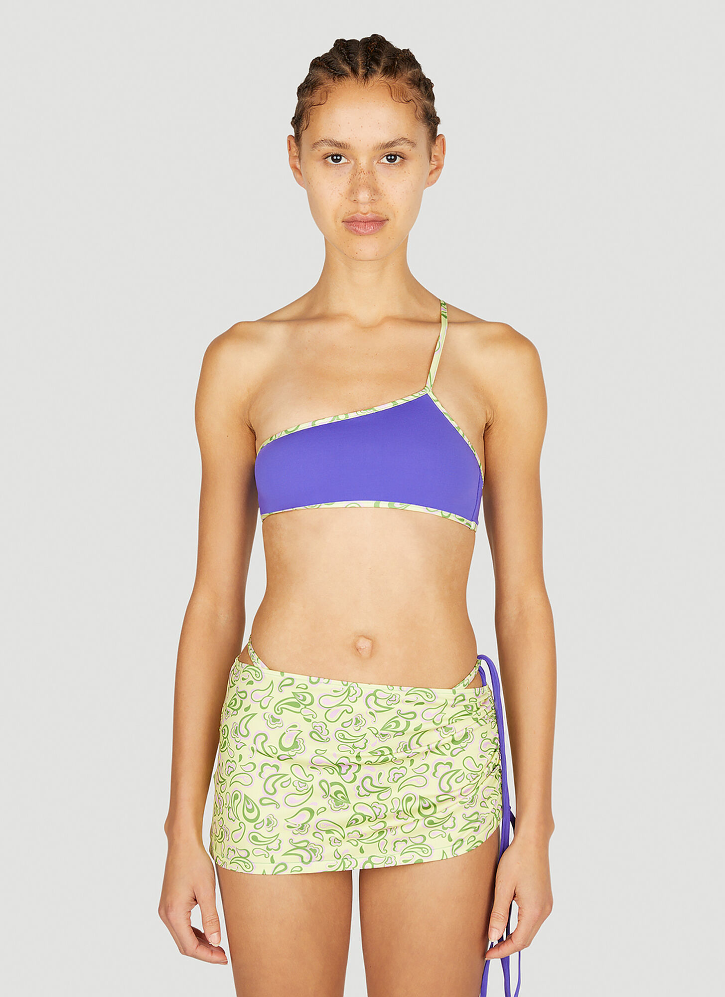 Jacquemus Purple Le Raphia 'le Haut Maillot Maio' Bikini Top In Purple