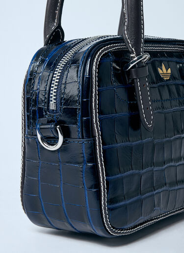 adidas by Wales Bonner Small Croc-Embossed Leather Handbag Black awb0359009