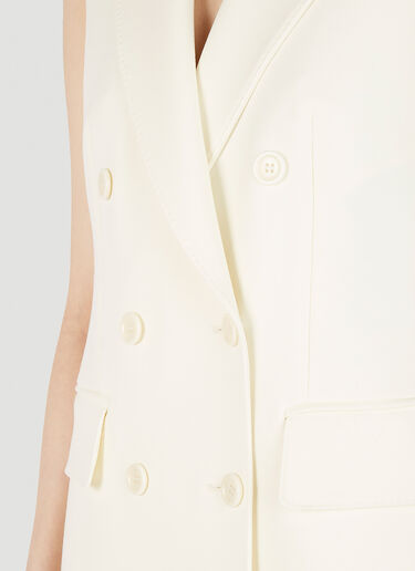 Max Mara Pallida 双排扣无袖西装外套 白色 max0251011