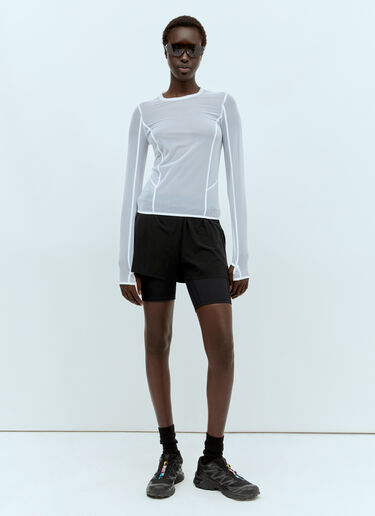 RUNNING ORDER Eden Long Sleeve Mesh Top White run0356005