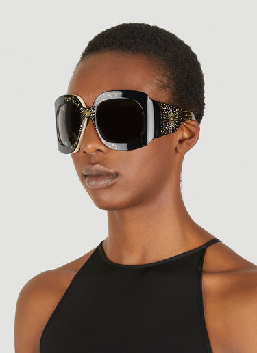 Gucci Oversize Square Frame Sunglasses Black guc0247358