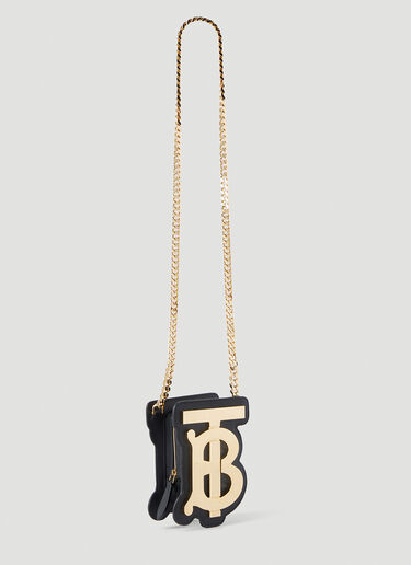 TB Pouch Chain Wallet Burberry TB Pouch Chain Wallet Black bur0252046