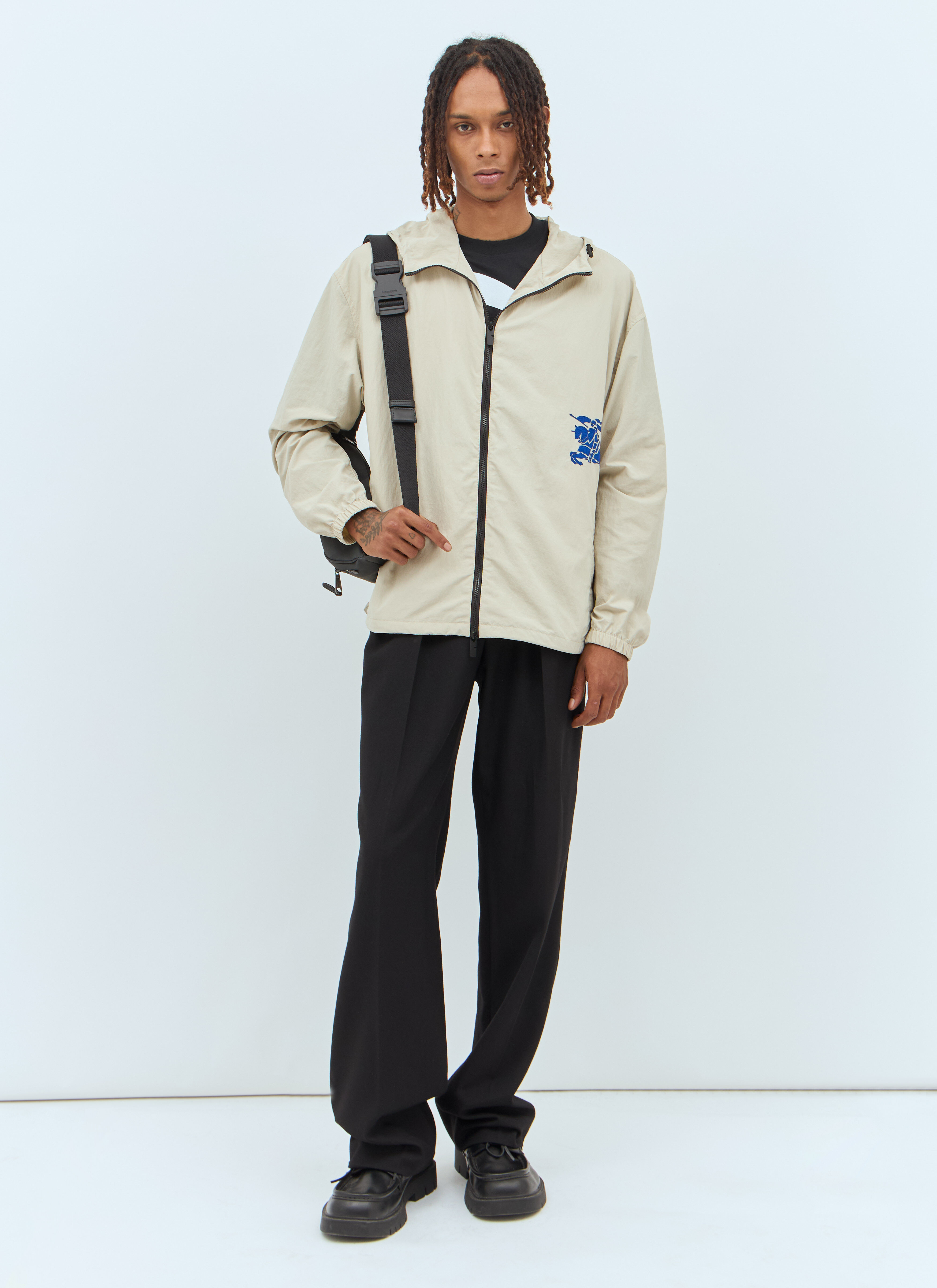 Burberry Men s EKD Nylon Jacket in Cream LN CC