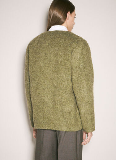 Our Legacy Brushed Knit Cardigan Green our0159004