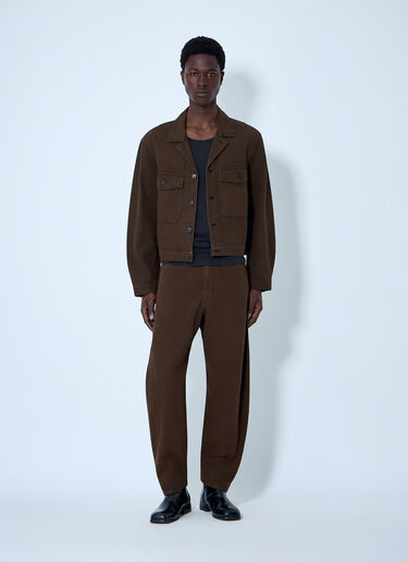 Wide-Leg Denim Trousers Lemaire Wide-Leg Denim Trousers Brown lem0164010