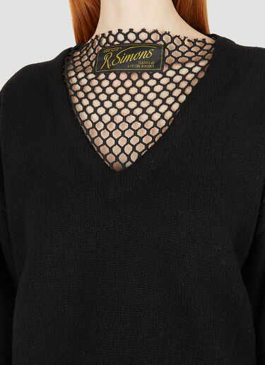 Raf Simons Net Knit Sweater  Black raf0248008