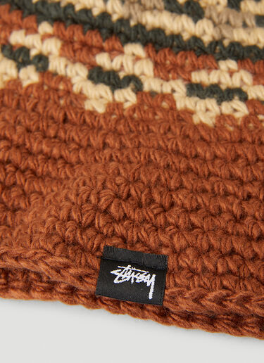 Stüssy Fairisle Bucket Hat Brown sts0151022