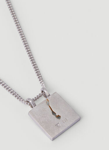 Tom Wood Mined Black Diamond Necklace Silver tmw0351010
