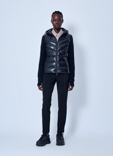 Moncler Grenoble Hooded Quilted Down Vest Black mog0265015