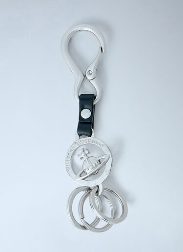 LN-CC® - Vivienne Westwood: Orb Medallion Keyring - Silver Vivienne Westwood Orb Medallion Keyring Silver vvw0166013