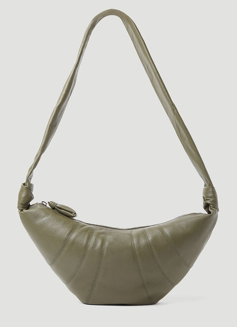 Lemaire Medium Croissant Crossbody Bag Black lem0154001