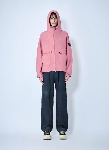 Stone Island Hooded Zip Jacket Pink sto0164062