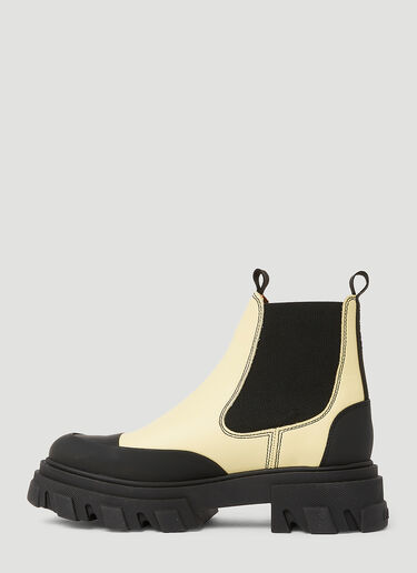 GANNI Low Chelsea Boots Yellow gan0249062