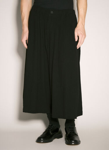Yohji Yamamoto Tuck P 褶裥短裤  黑色 yoy0158010